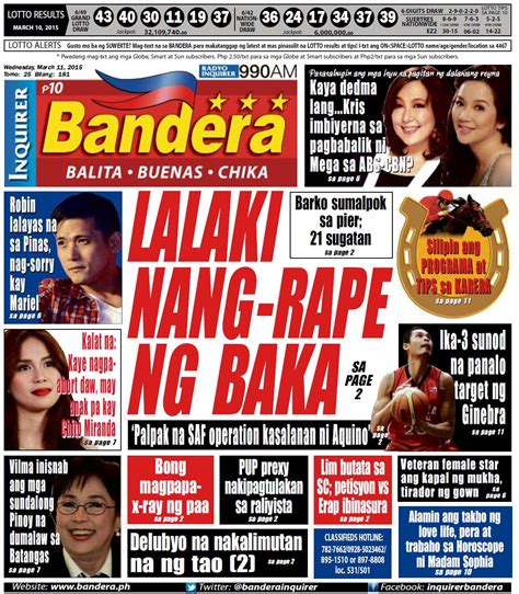 bandera chika|bandera tabloid showbiz.
